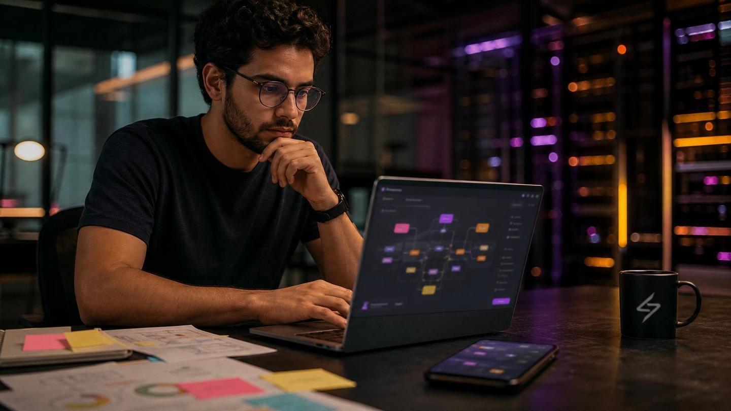 Make ou n8n: como escolher a plataforma de automação para sua empresa - CreateStorm - Imagem gerada por IA