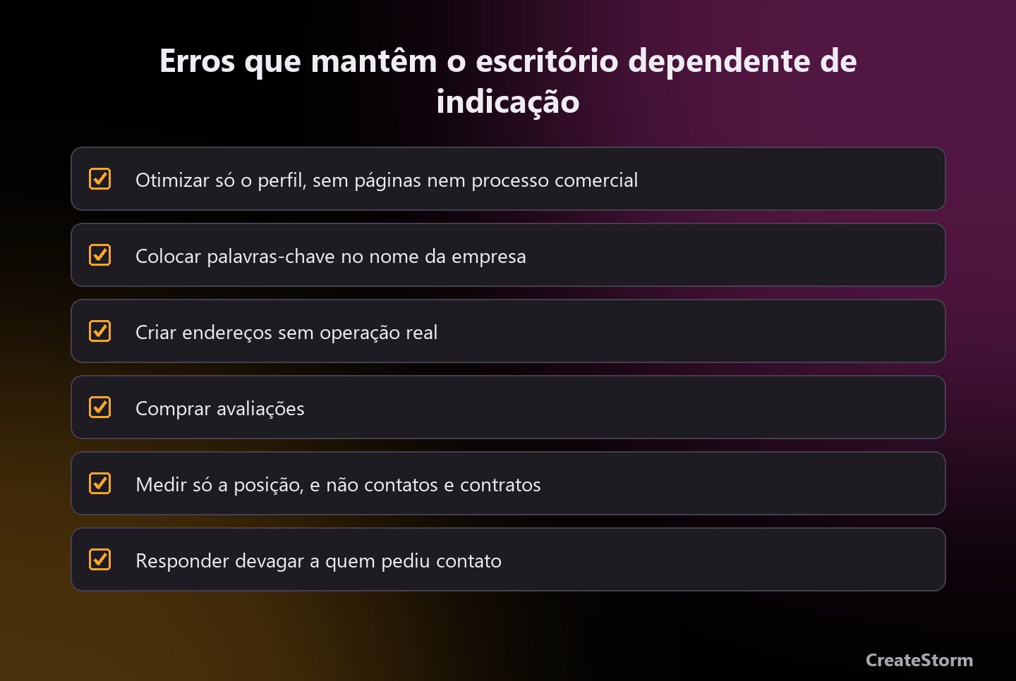 Erros de SEO local que mantêm o escritório contábil dependente de indicação